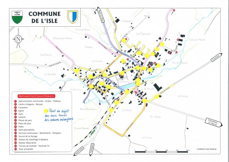 Dépôt des ordures ménagères